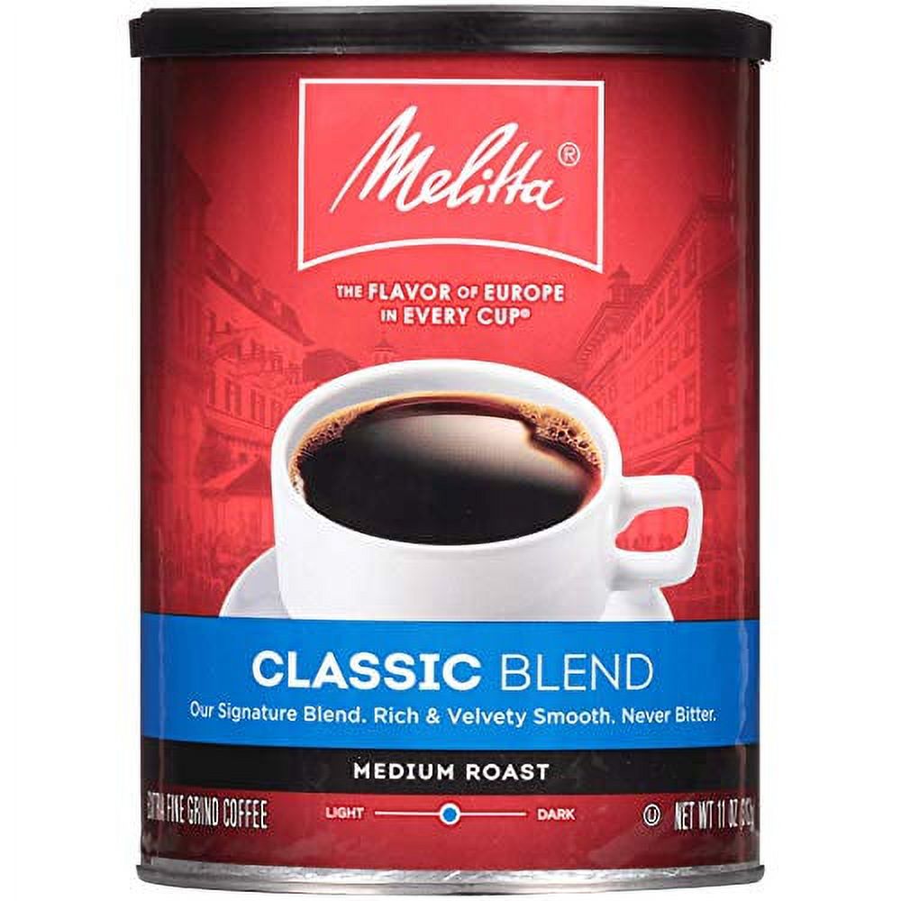 Melitta Classic Blend Coffee, Medium Roast, Extra Fine Grind, 11 Ounce