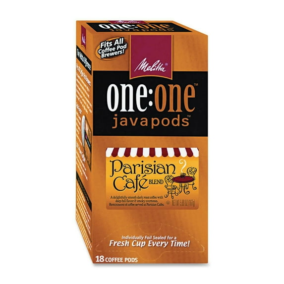 Melitta Parisian Café Coffee Pods for Senseo & Hamilton Beach Brewers, 18 ct