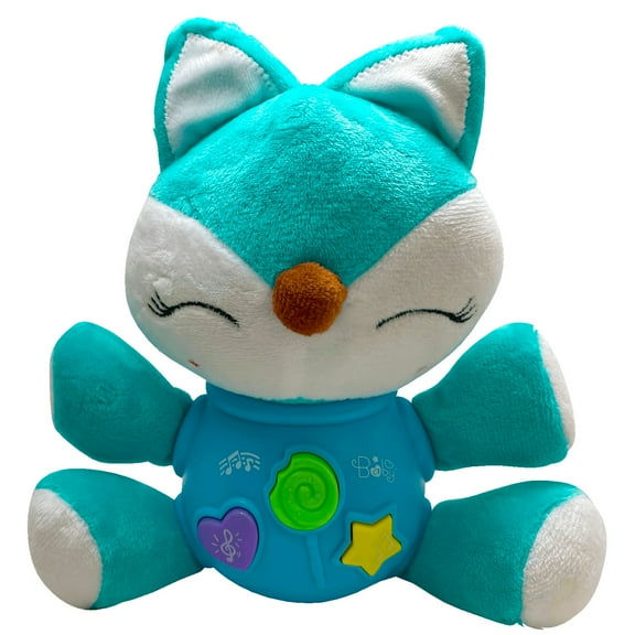 Melitta Plush Fox Music Baby Toys 0 3 6 9 12 Months, Cute Stuffed Aminal Light Up Baby Toys Newborn Baby Musical Toys for Infant Babies Boys & Girls Toddlers 0 to 36 Months