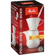 Melitta® Pour-Over? Porcelain Brewer 6 Cup Coffee Maker Box