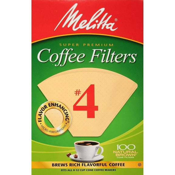 Melitta Super Premium Bamboo Basket Filter (100 Count)