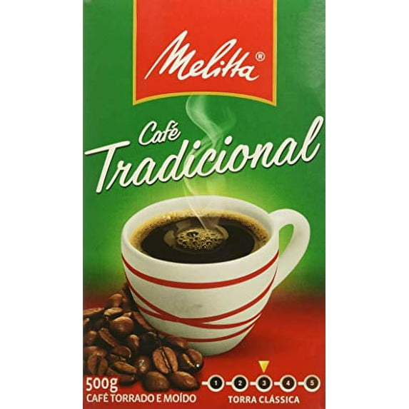 Melitta Traditional Roasted Coffee 17.6Oz | Melitta Caf Torrado e Modo Tradicional 500g