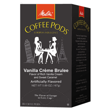 Melitta Vanilla Crème Brulee Coffee Pods, 18 Ct