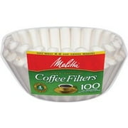 Melitta White Paper Basket Coffee Filters 4-6 Cup Junior Size 100 ct Bag