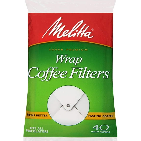 Melitta White Wrap Coffee Filter (40-Pack) 627402