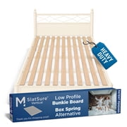 Meliusly SlatSure Queen Size Bunkie Board   Heavy Duty Vertical Bed Slats & Foldable Wooden Support Board for Sagging Mattress or Platform Bed Frame, Box Spring Alternative and Replacement