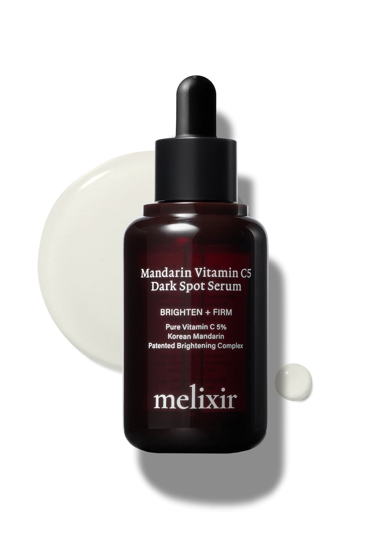 Melixir Mandarin Vitamin C5 Serum Enhances Radiance with 5% Ascorbic Acid & Centella Asiatica, For Uneven Tone & Texture, Lightweight Daily Serum, Korean Skincare (1.0 fl.oz.)