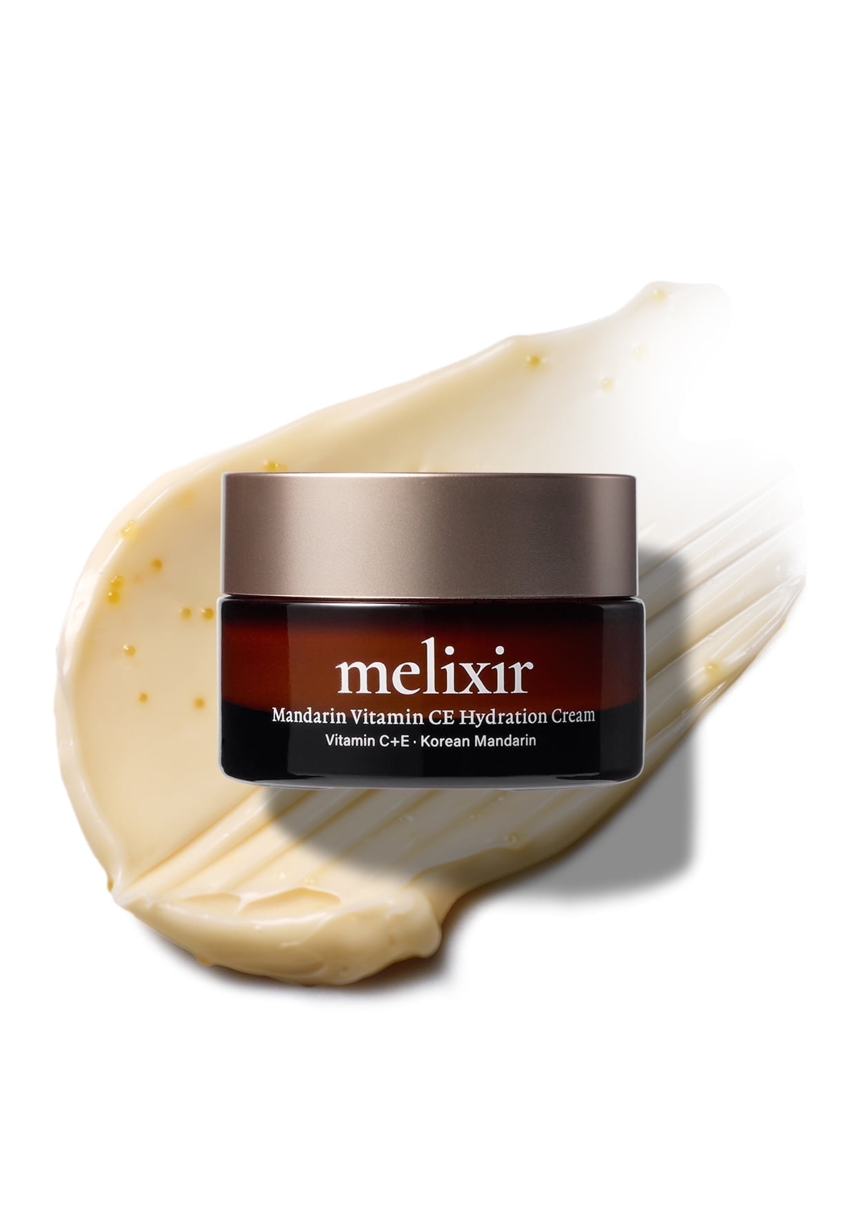 Melixir Mandarin Vitamin CE Hydration Cream, Niacinamide & Panthenol, Vitamin C Capsules for Skin Radiance & Uneven Tone, Daily Face Moisturizer for Dry and Dull Skin, Korean Skincare (1.0 fl.oz.)