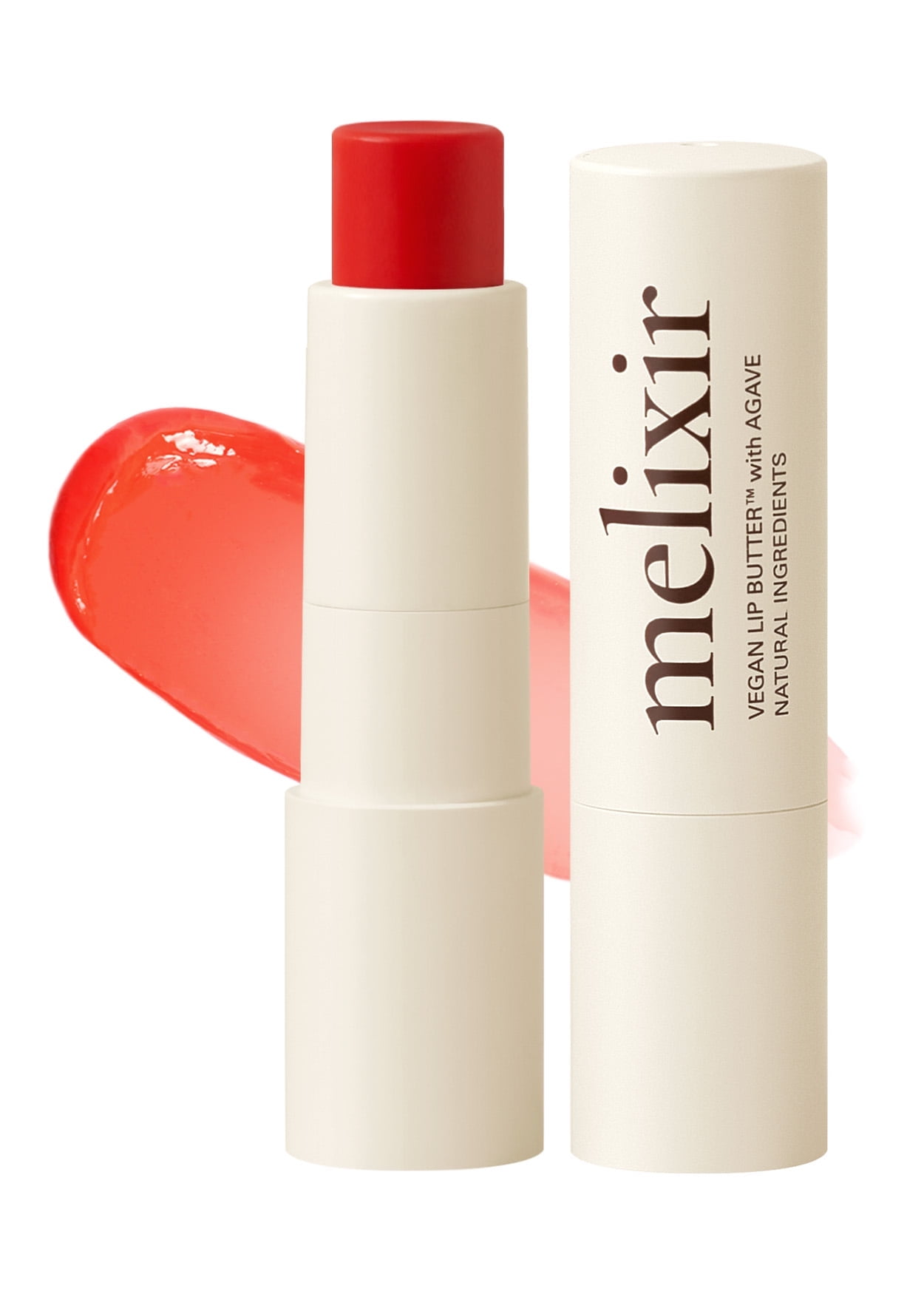 Melixir Vegan Lip Butter #08 Havana (12 Colors), Hydrating Tinted Lip Balm Stick, Bee-Free, Petrolatum-Free, Plant-Based, Moisturizes Dry & Chapped Lips With Shea Butter, Sheer, Natural Finish
