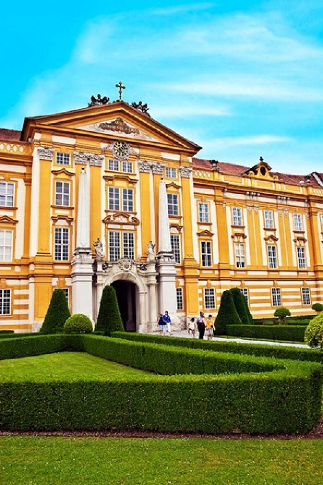 Melk Monastery Austria Canvas Art - Miva Stock DanitaDelimont (17 x 26)