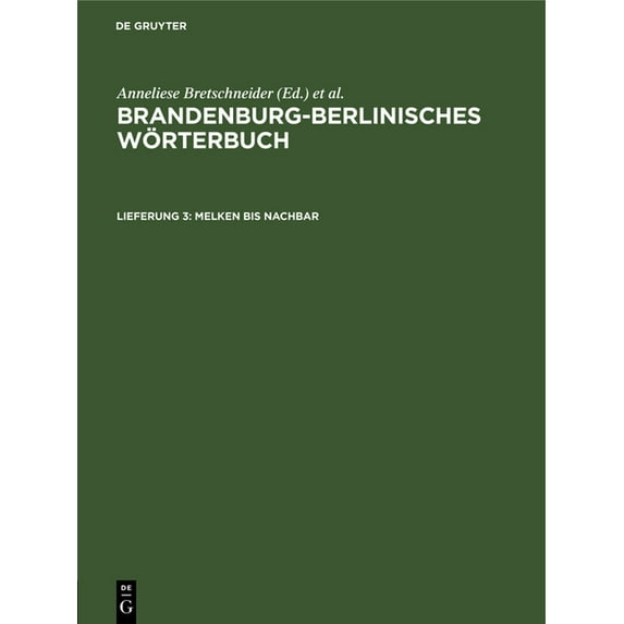 Melken Bis Nachbar, (Hardcover)