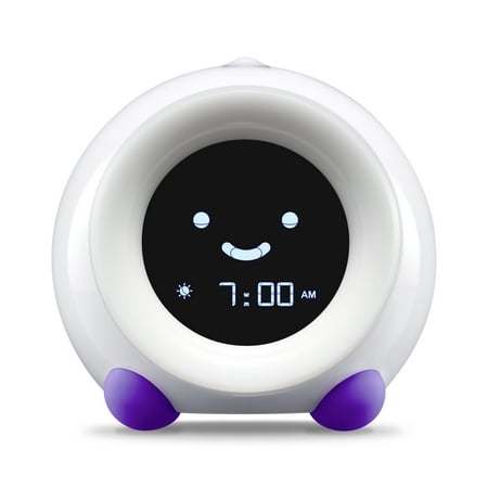LittleHippo - MELLA All-in-One Alarm Clock with Sleep Trainer for Kids - BRIGHT PURPLE