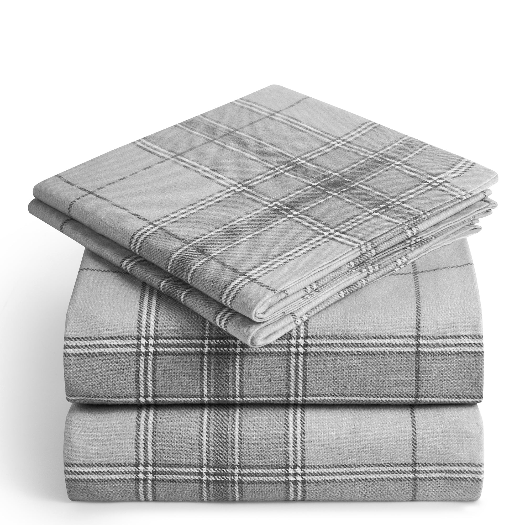 Mainstays Buffalo Plaid 155 Gsm 100 Cotton Flannel Sheet Set King