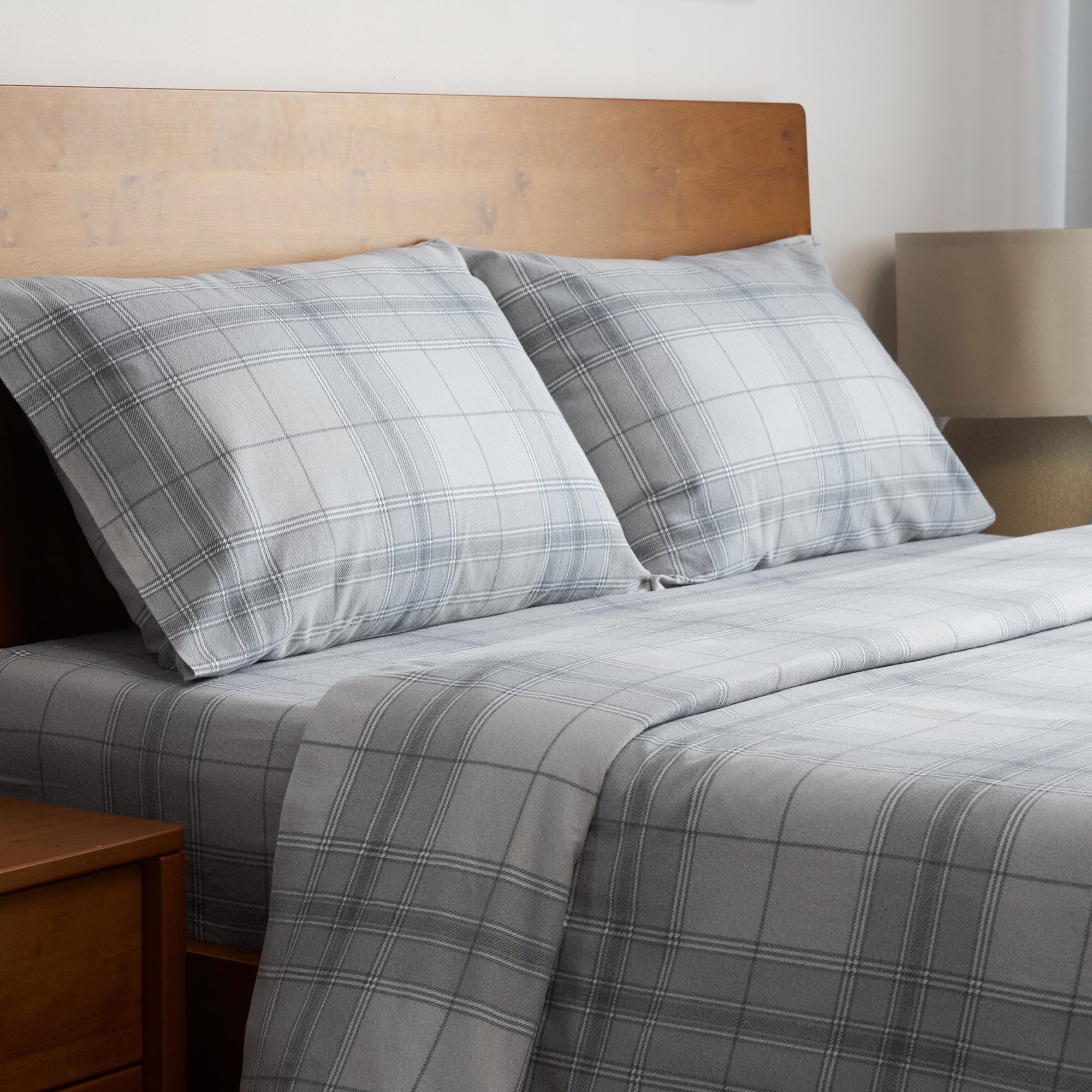 Mellanni 3 Piece Bed Sheet Set Heavyweight Cotton Flannel Deep Pocket ...