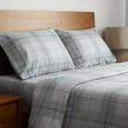 Mellanni Queen Size 4 Piece Flannel Bed Sheet Set 180GSM Winter Ready