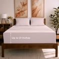 thumbnail image 1 of Mellanni 6 Piece Bed Sheet Set Brushed Microfiber, Extra Deep Pocket, Full, Blush Pink, 1 of 7