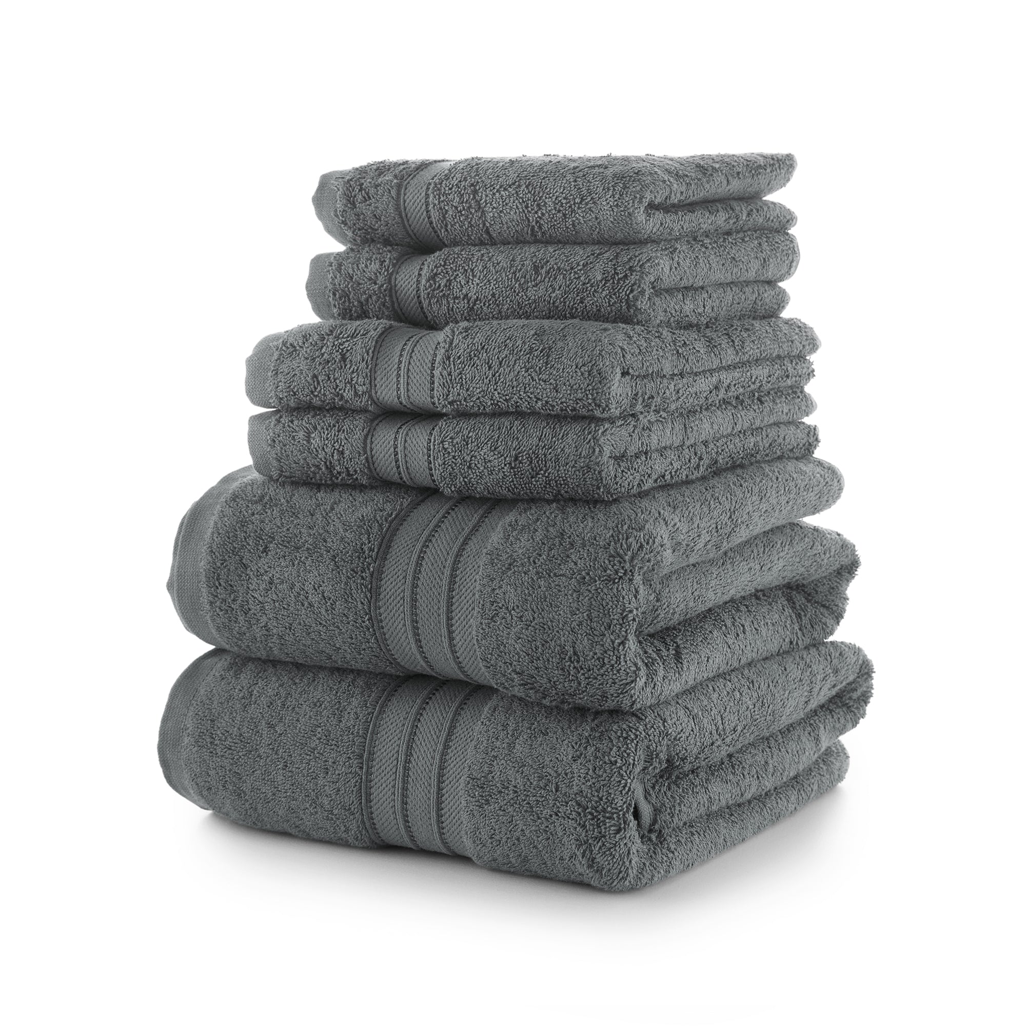 Cotton 6 Piece Bath Towel Set