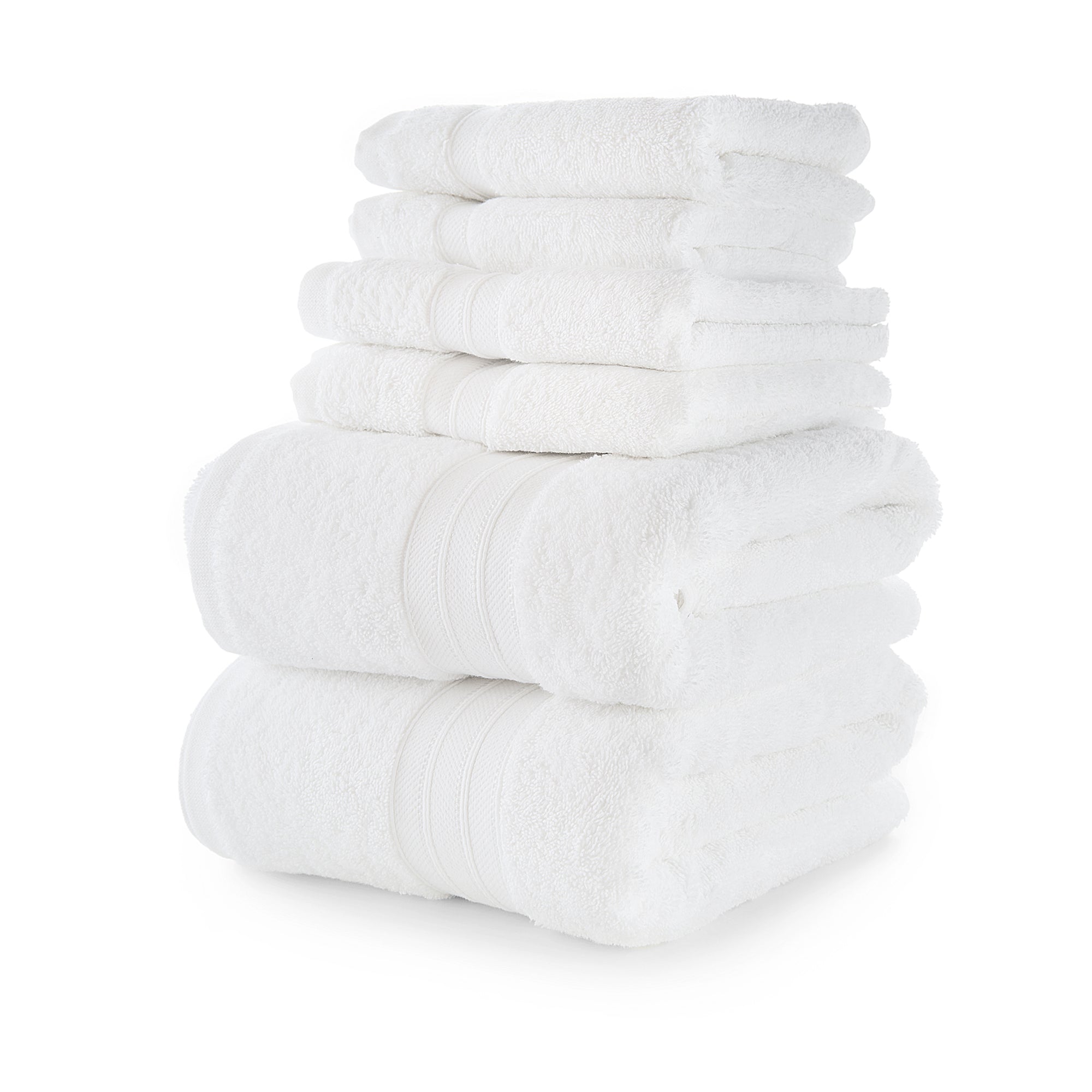 Mainstays Performance Solid 6Piece Bath Towel Set Coolwater