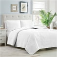 thumbnail image 1 of Mellanni Bedspread Coverlet Set White - Reversible Bedding Cover - Oversized Quilt Set, 3 Piece, King / Cal King, White, 1 of 8