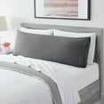 thumbnail image 1 of Mellanni Body Pillow Case, Hotel Luxury Brushed Microfiber Pillow Cover 20" x 54", Gray, 1 of 7