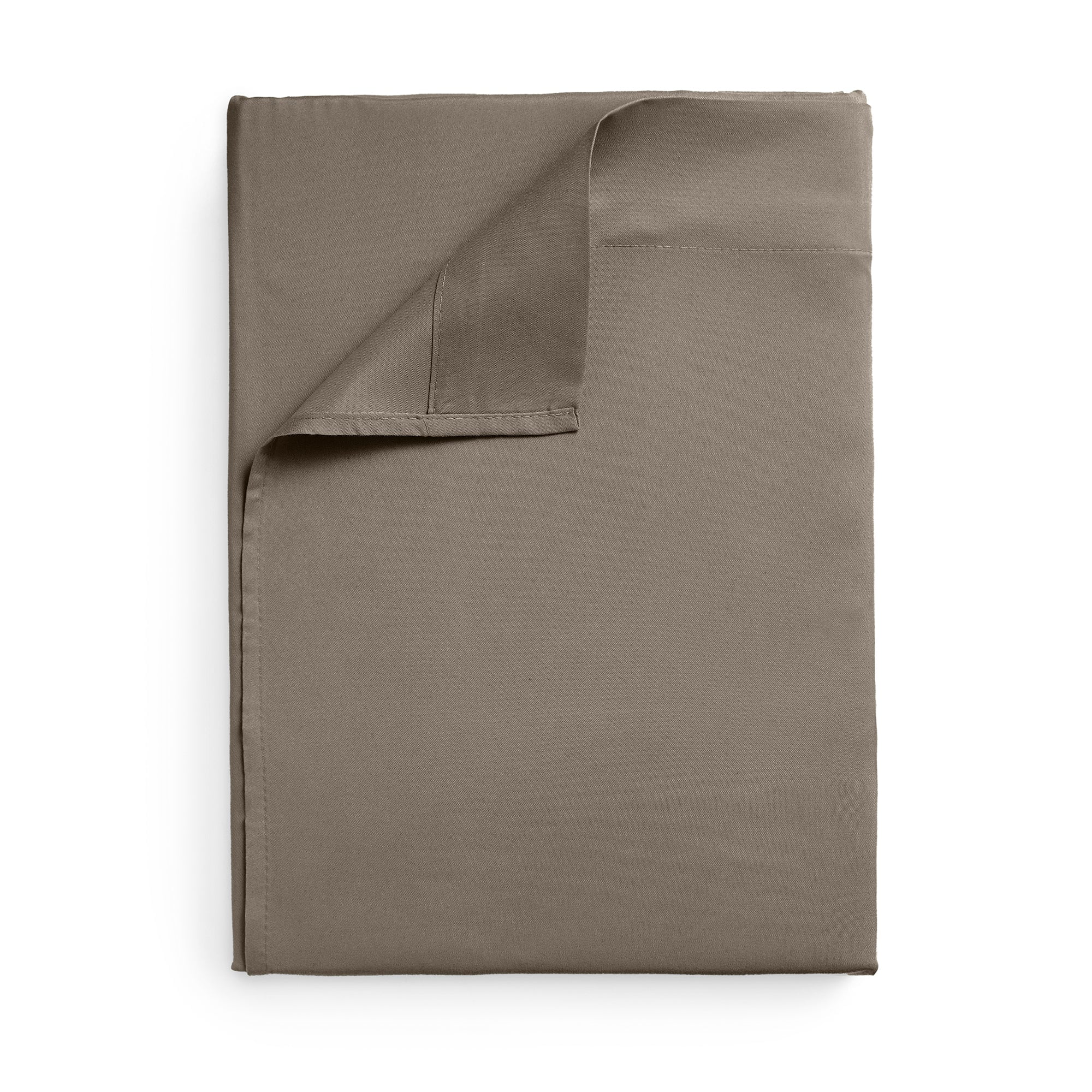 Mellanni Mellanni California King Flat Sheet Only, Hotel Luxury Microfiber Top Sheet, 1 Piece, Dark Taupe