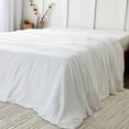 thumbnail image 1 of Mellanni California King Flat Sheet Only, Hotel Luxury Soft Microfiber Top Sheet, 1 Piece, White, 1 of 8