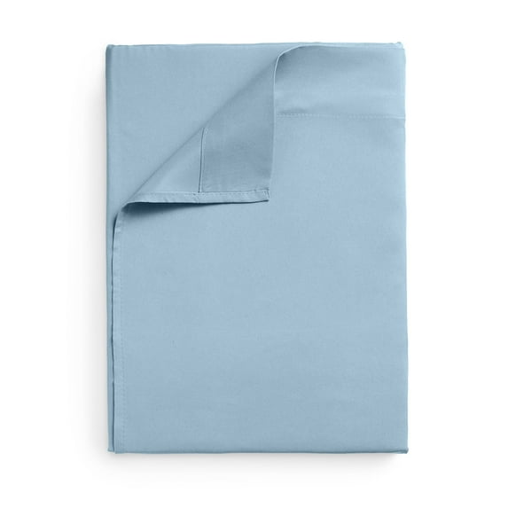 Mellanni California King Flat Sheet Only, Hotel Luxury Soft Top Sheet, 1 Piece, Light Blue