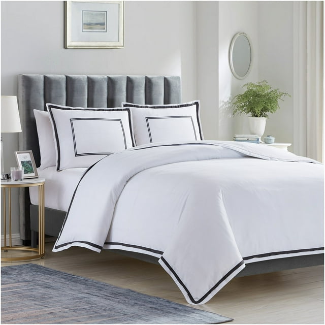 Mellanni Duvet Cover Set Iconic Collection Double Brushed Microfiber ...