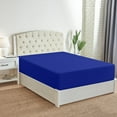 thumbnail image 1 of Mellanni Extra Deep Pocket Fitted Sheet up to 21", Microfiber, 1 Piece King, Royal Blue, 1 of 7