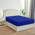 thumbnail image 1 of Mellanni Fitted Sheet up to 16" Deep Pocket, Soft Microfiber, 1 Piece Twin XL, Royal Blue, 1 of 7