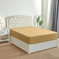 thumbnail image 1 of Mellanni Fitted Sheet with up to 16 inch Deep Pocket, Soft Microfiber, 1 Piece Twin, Gold, 1 of 7