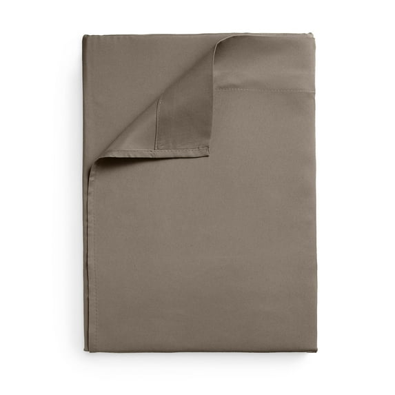 Mellanni Full Flat Sheet Only, Hotel Luxury Soft Microfiber Top Sheet, 1 Piece, Dark Taupe