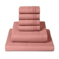 thumbnail image 1 of Mellanni Iconic 4 Piece Bed Sheet Set Brushed Microfiber, Deep Pocket, Twin, Coral, 1 of 5