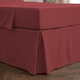 thumbnail image 1 of Mellanni Iconic Collection Pleated Microfiber Bed Skirt 15" Drop, King, Brick Red, 1 of 7
