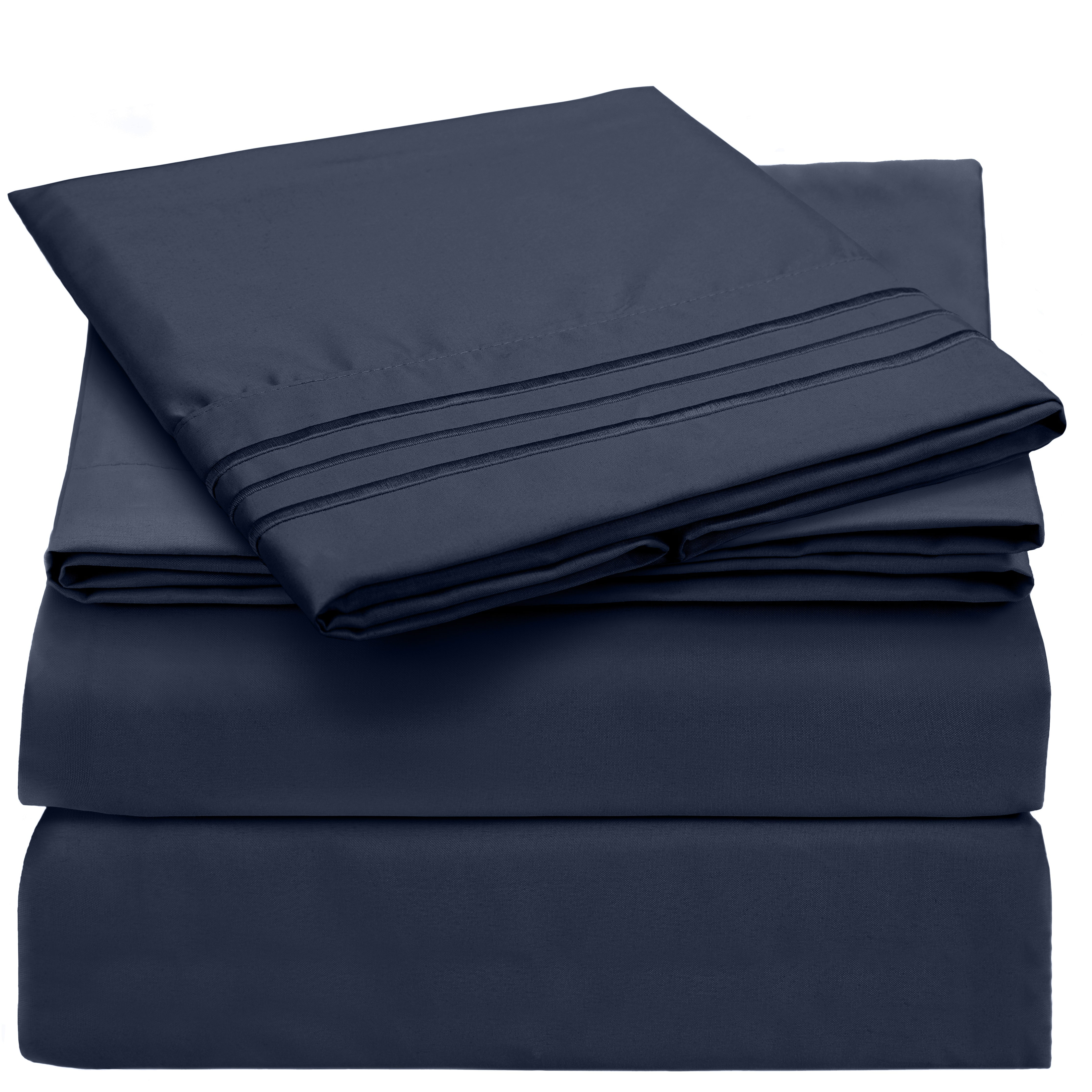 Mellanni Iconic Sheet Set Brushed Microfiber, Extra Deep Pocket, 3
