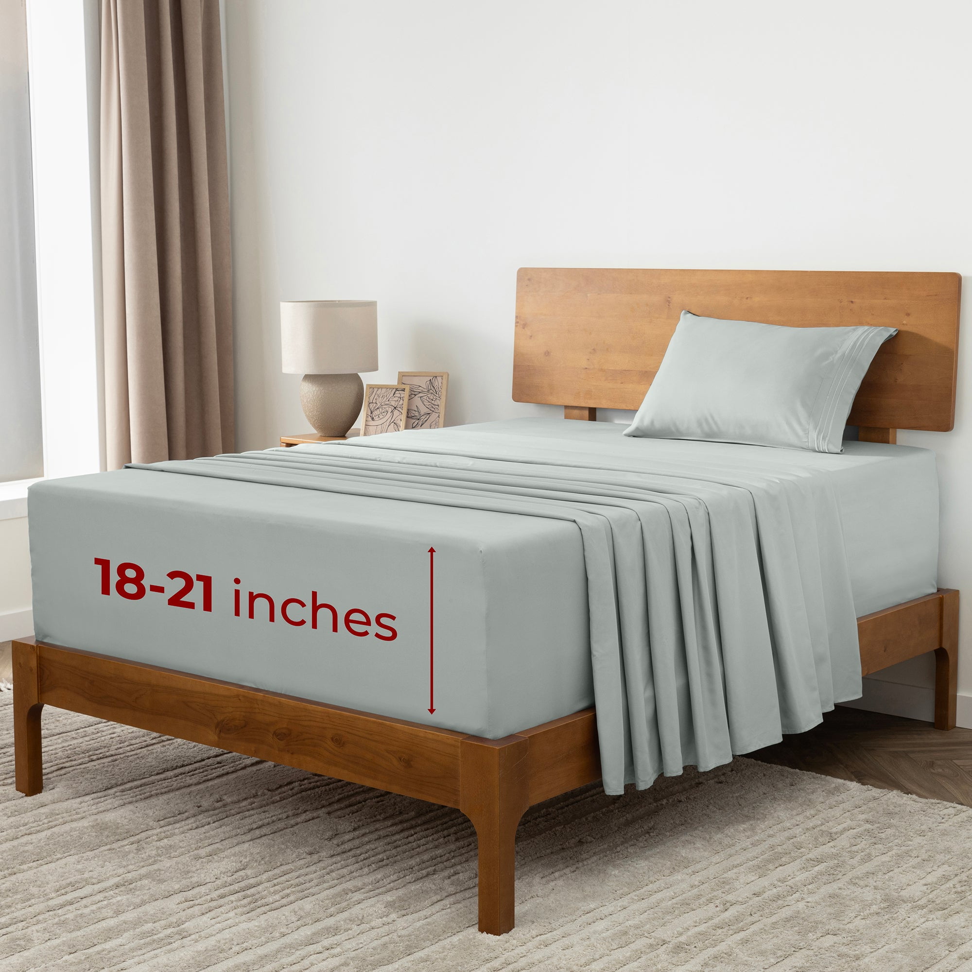 Spa Mint Twin XL Deep Pocket Microfiber Sheet Set