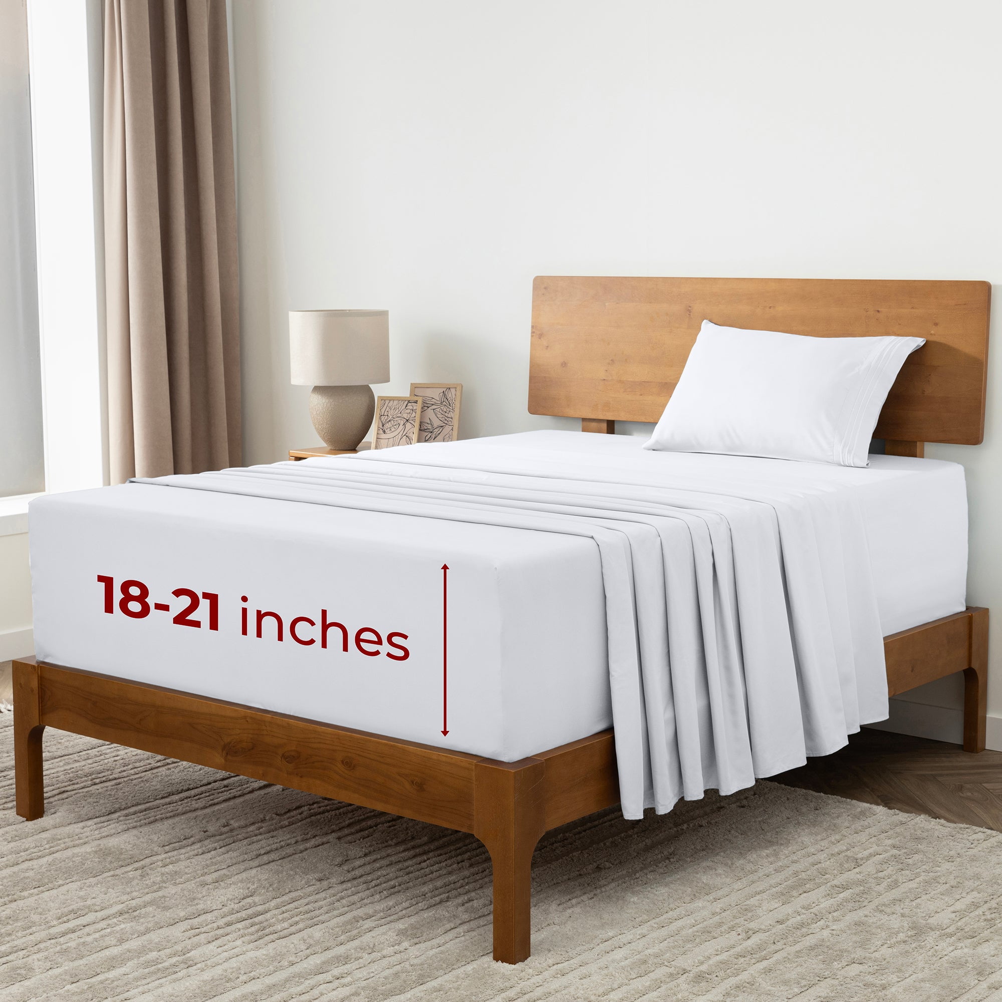Free Shipping! Mellanni Iconic Sheet Set Brushed Microfiber, Extra Deep ...