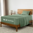 thumbnail image 1 of Mellanni Iconic Sheet Set Hotel Luxury Microfiber, Extra Deep Pocket, 3 Piece Twin, Sage, 1 of 8