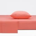thumbnail image 1 of Mellanni Jersey Sheet Set 3 Piece 100% Cotton Deep Pocket Bed Sheets and Pillowcase, Twin, Coral, 1 of 9