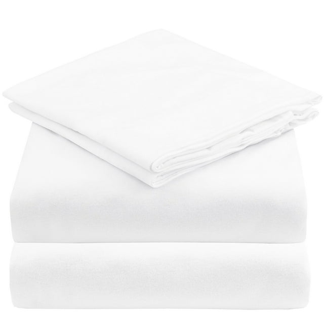 Mellanni Jersey Sheet Set 4 Piece 100 Organic Cotton Deep Pocket Bed