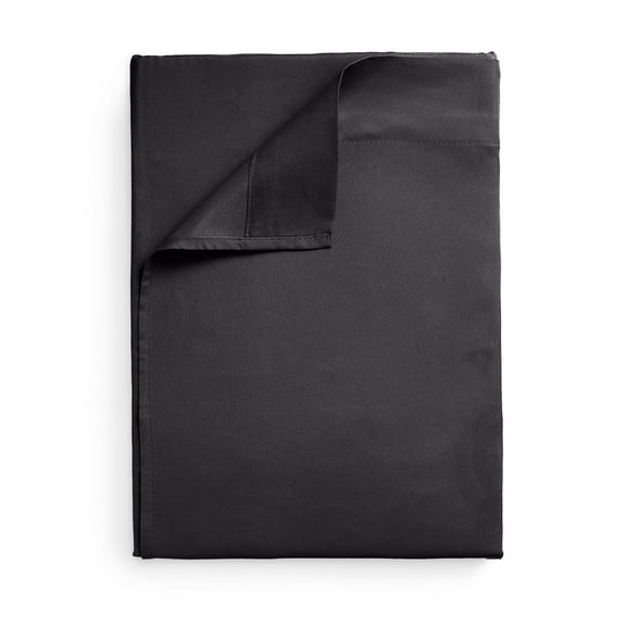 Mellanni King Flat Sheet Only, Hotel Luxury Soft Microfiber Top Sheet, 1 Piece, Black