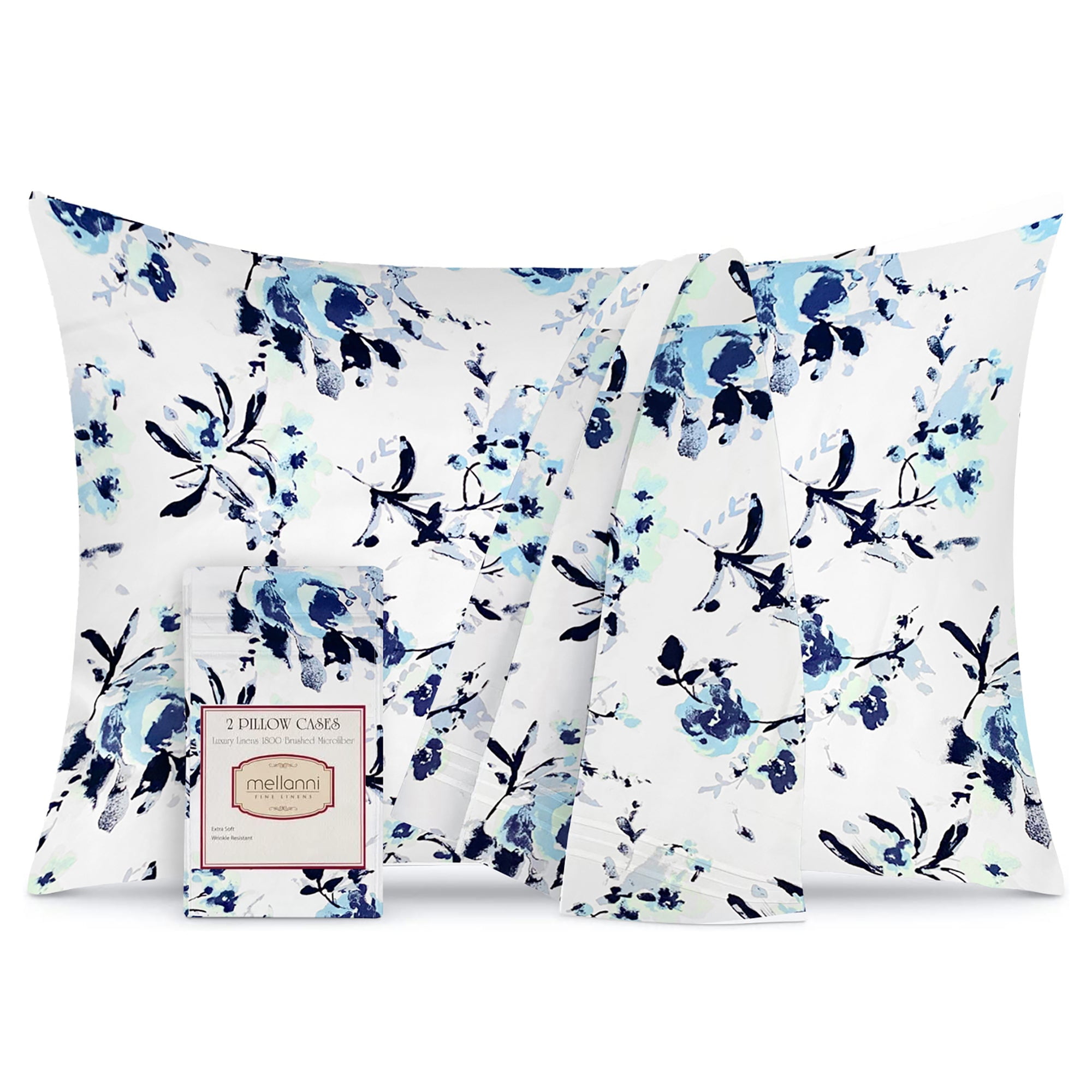 Mellanni King Pillow Cases 2 Pack Iconic Collection Bedding