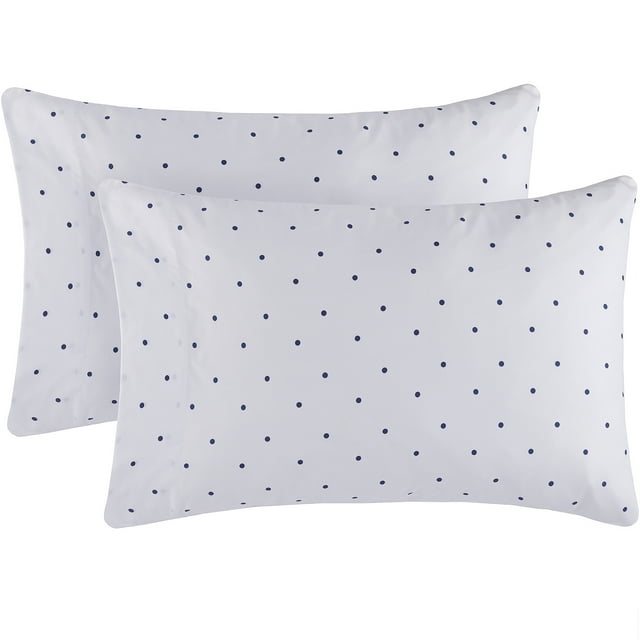 Mellanni Luxury Brushed Microfiber Pillowcases, Standard / Queen, Polka