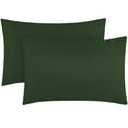 thumbnail image 1 of Mellanni Luxury Microfiber Pillowcases with Envelope Closure, King, Emerald Green, 2 Count, 1 of 7