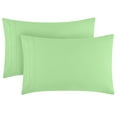 thumbnail image 1 of Mellanni Luxury Microfiber Pillowcases with Envelope Closure, King, Pistachio, 2 Count, 1 of 7