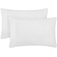 thumbnail image 1 of Mellanni Luxury Microfiber Pillowcases with Envelope Closure, King, Striped White, 2 Count, 1 of 7