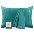 thumbnail image 1 of Mellanni Luxury Microfiber Pillowcases with Envelope Closure, King, Teal, 2 Count, 1 of 7