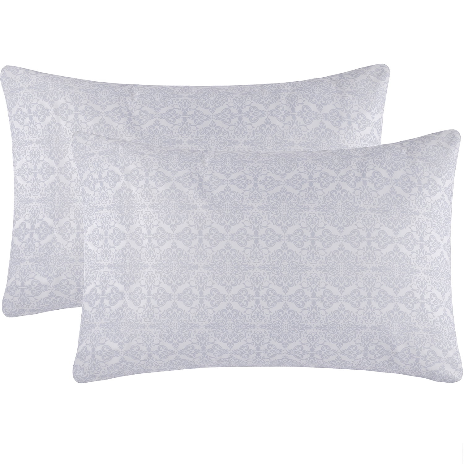 Mellanni Microfiber Pillowcases with Envelope Closure, King, Laced Sky