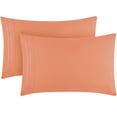 thumbnail image 1 of Mellanni Microfiber Pillowcases with Envelope Closure, Standard / Queen, Coral, 2 Piece, 1 of 7