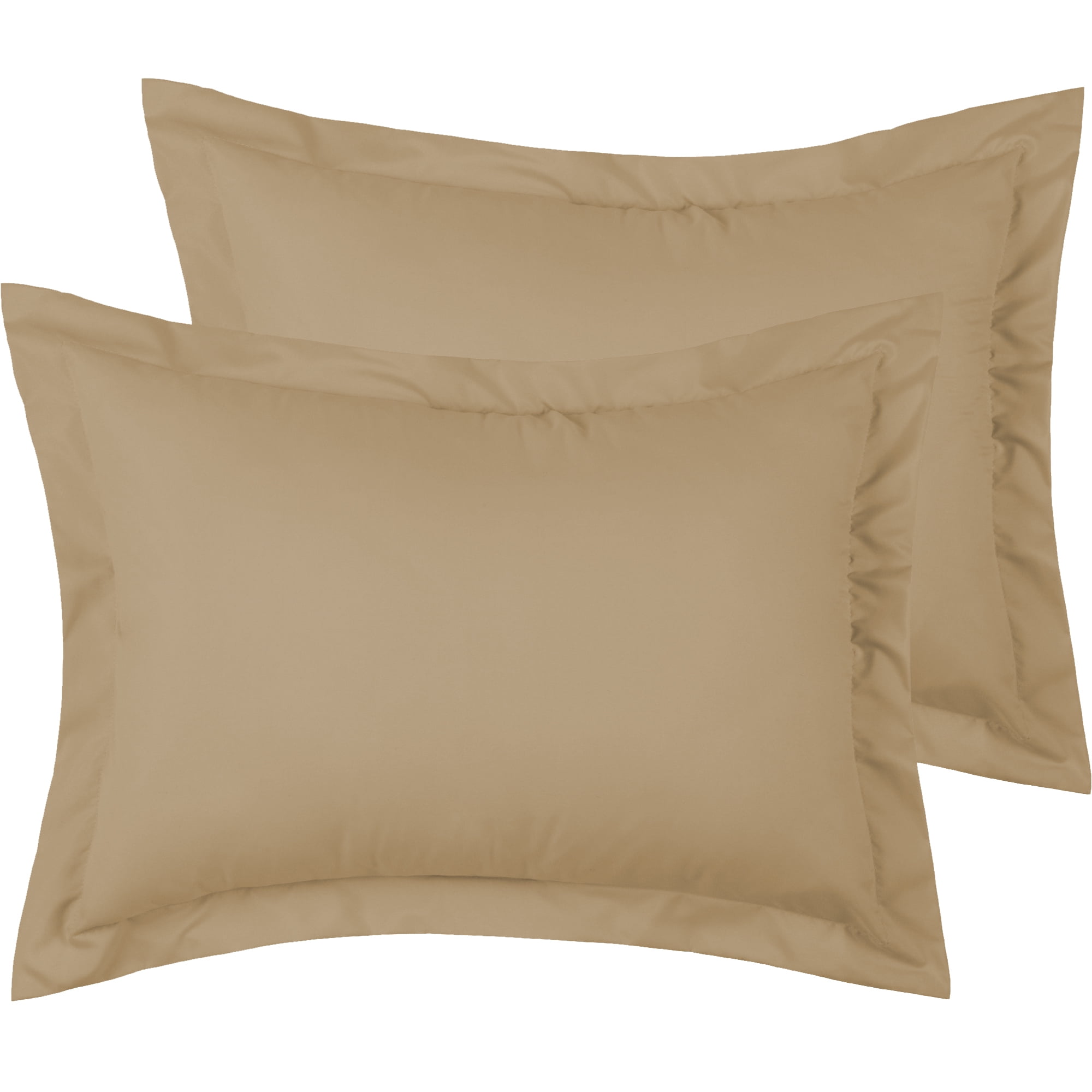 King Sand Hypoallergenic Cotton Pillow Shams with Flange